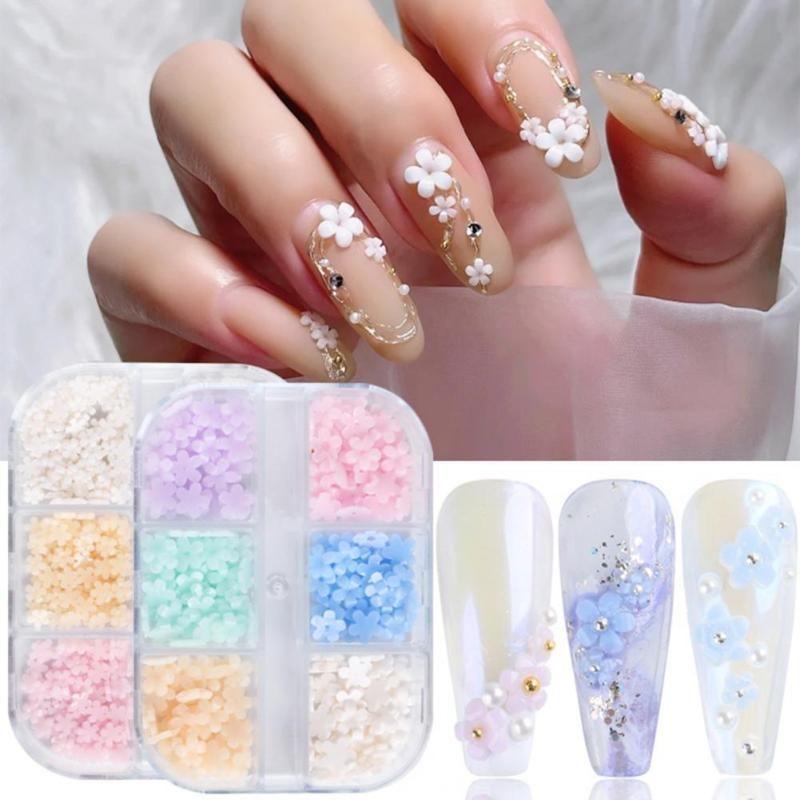 Caja de flores pastel 3D – Crystal Nails