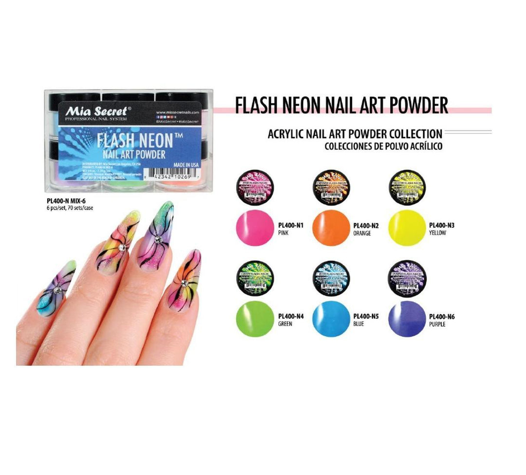 Colección Flash Neon Mia Secret – Crystal Nails