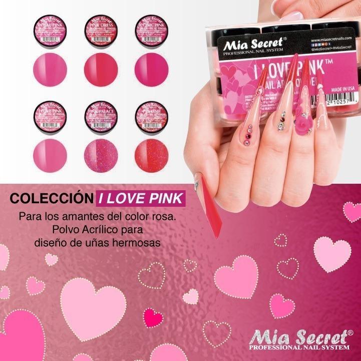 Colección I Love Pink Mia Secret – Crystal Nails