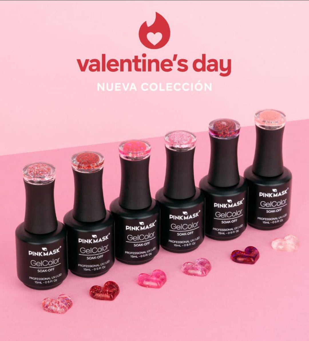 Colección Valentine´s Day Pink Mask – Crystal Nails