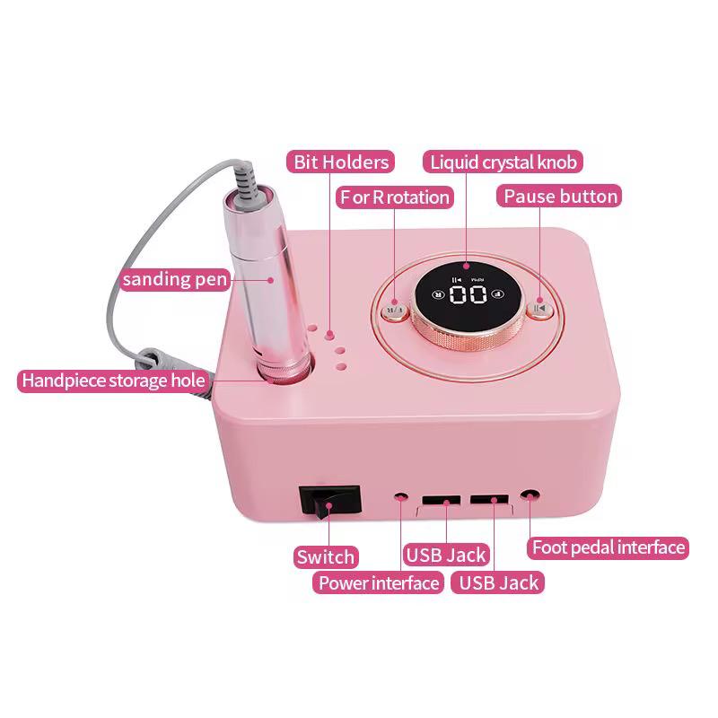 Torno Nail Polisher 35.000 RPM Profesional