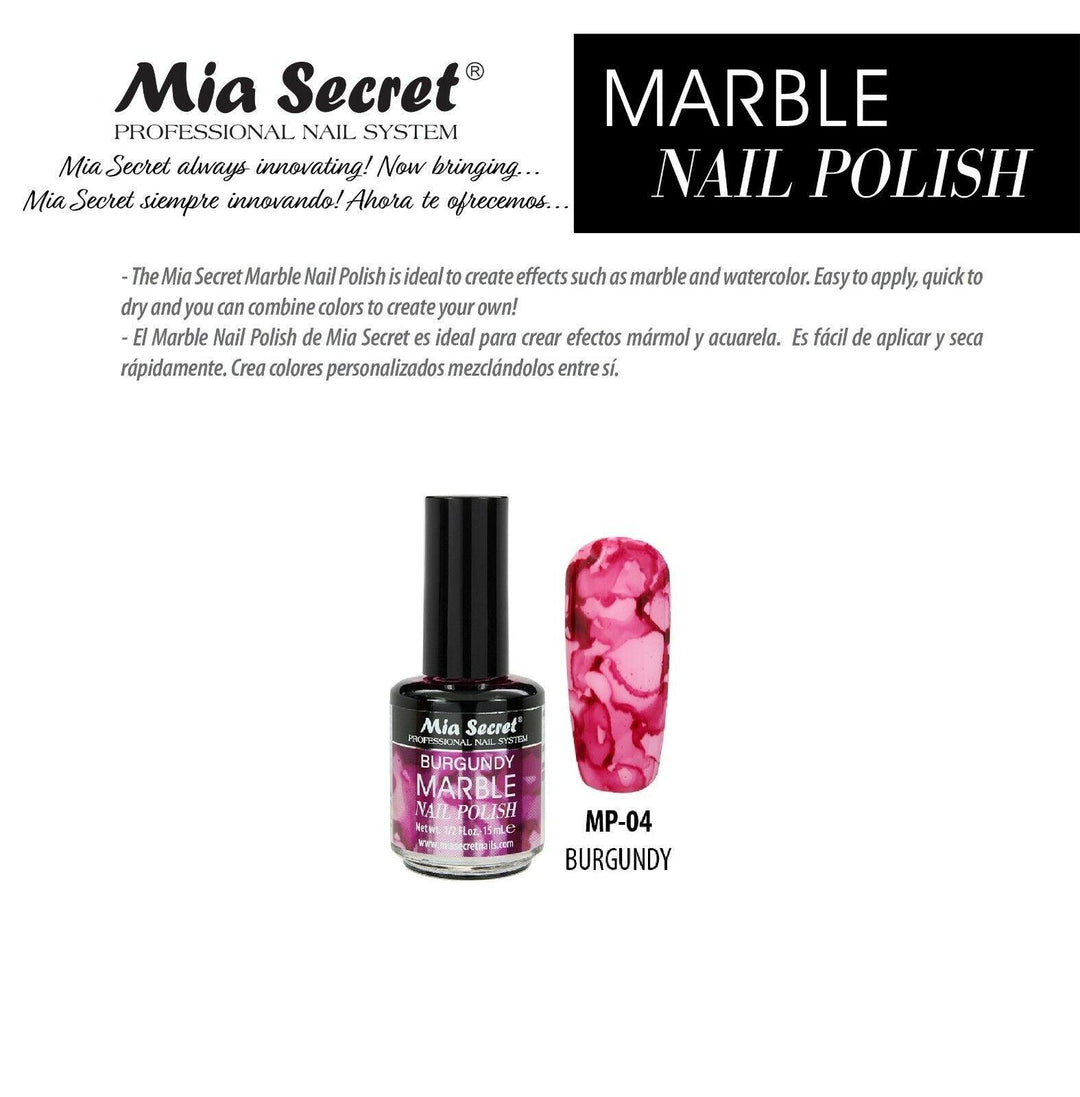 Esmalte Marble Polish Mia Secret – Crystal Nails