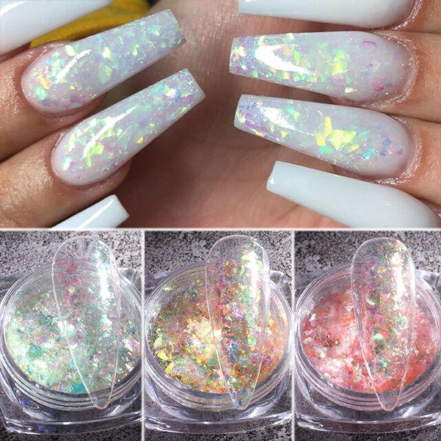 Flakes aurora – Crystal Nails