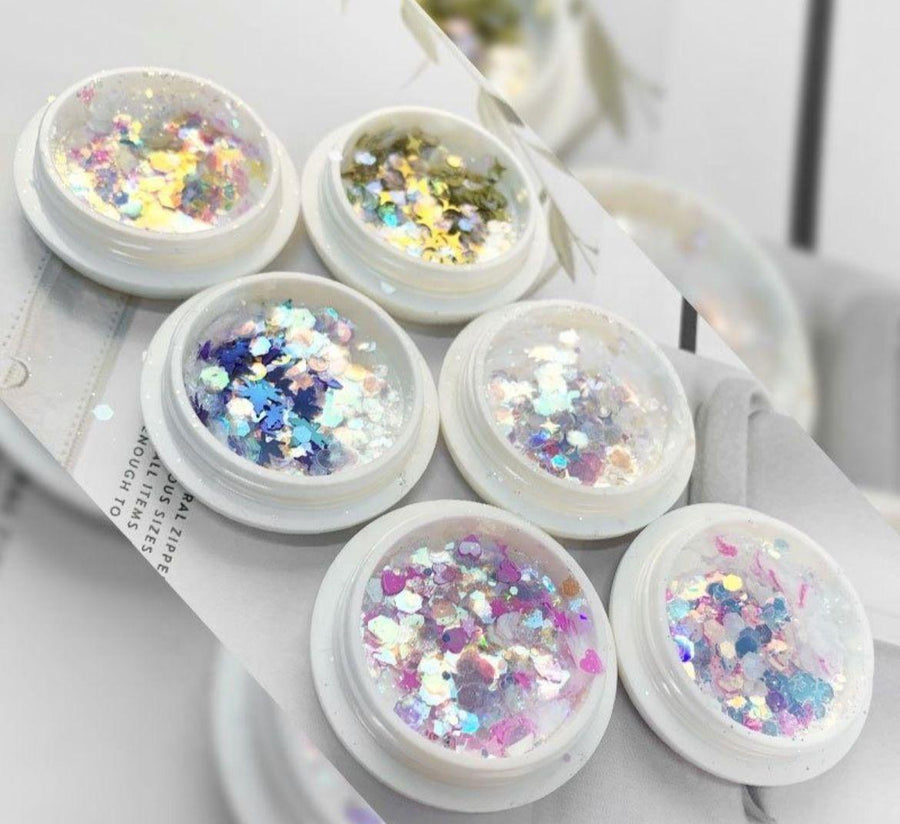 Glitter aurora XL – Crystal Nails