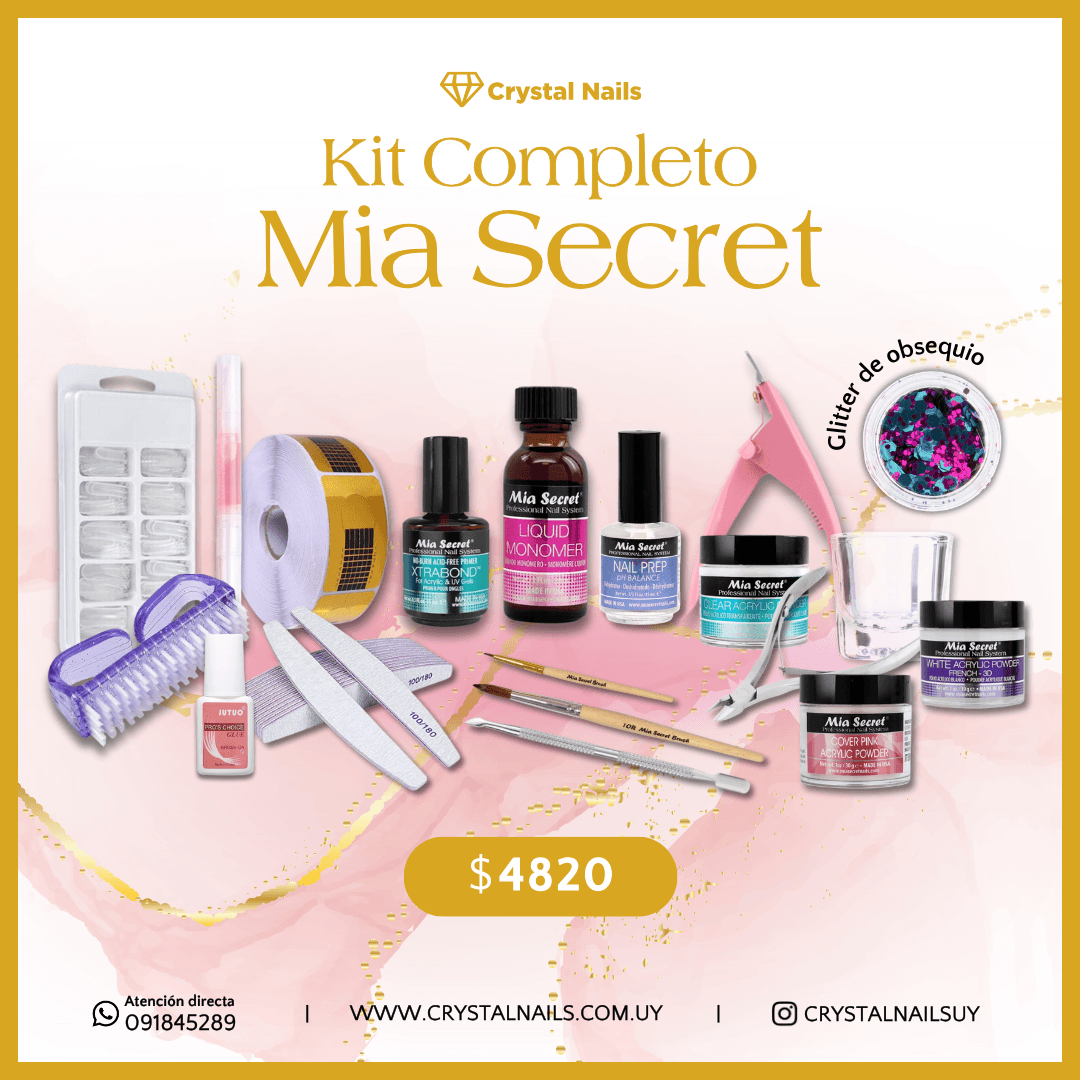 Kit basico Mia Secret – Crystal Nails