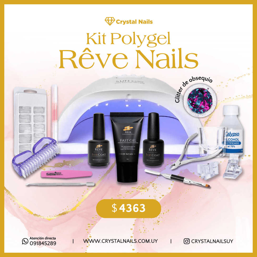 Kit Polygel Rêve Nails – Crystal Nails