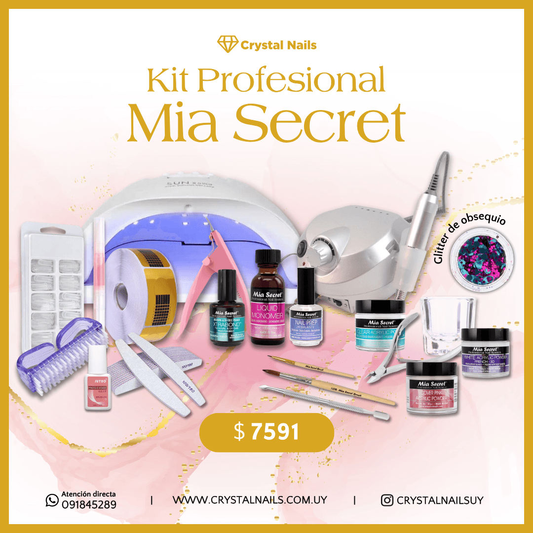 Kit profesional Mia secret – Crystal Nails