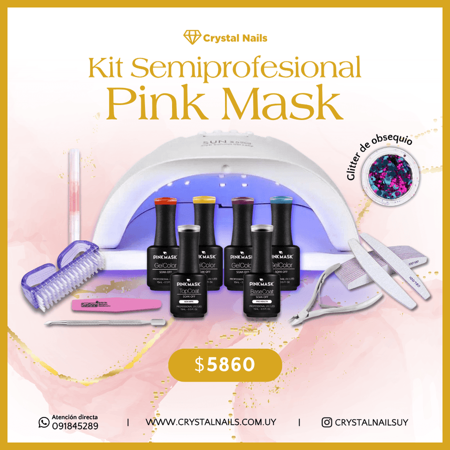 Kit semiprofesional Pink mask – Crystal Nails