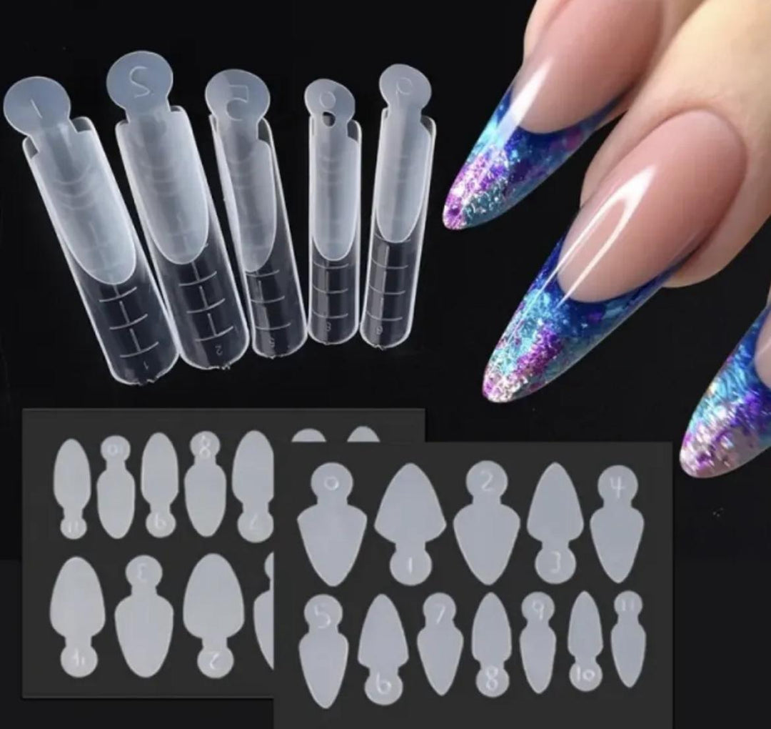 Moldes de silicona para dual system – Crystal Nails