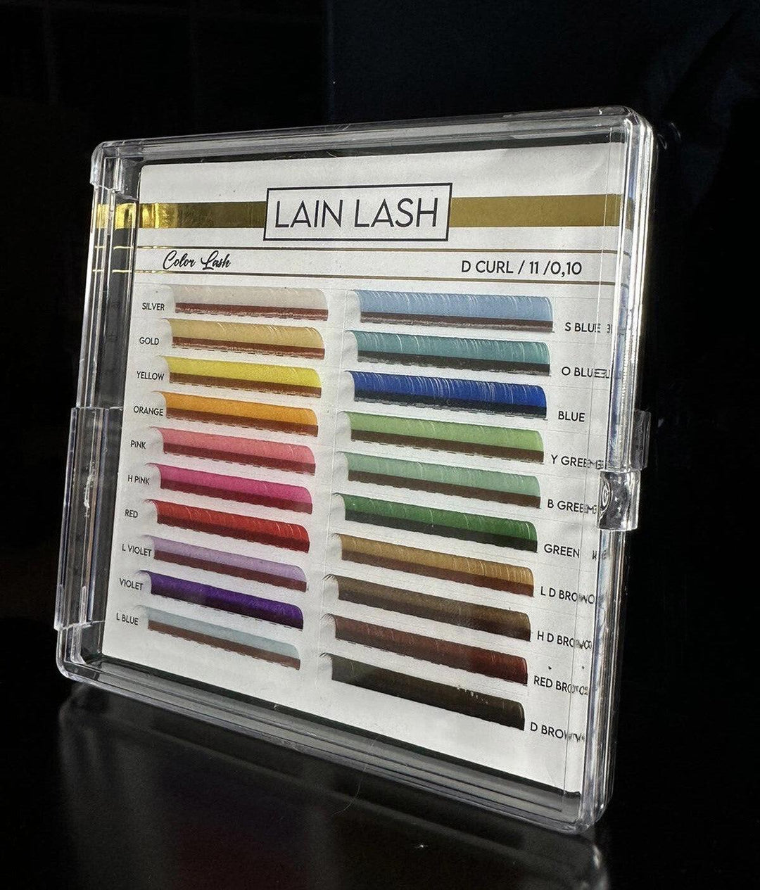 Pestañas Lain Lash Mix de Colores – Crystal Nails