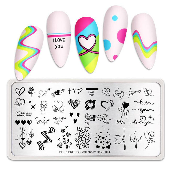 Placa de Stamping L001 Born pretty – Crystal Nails