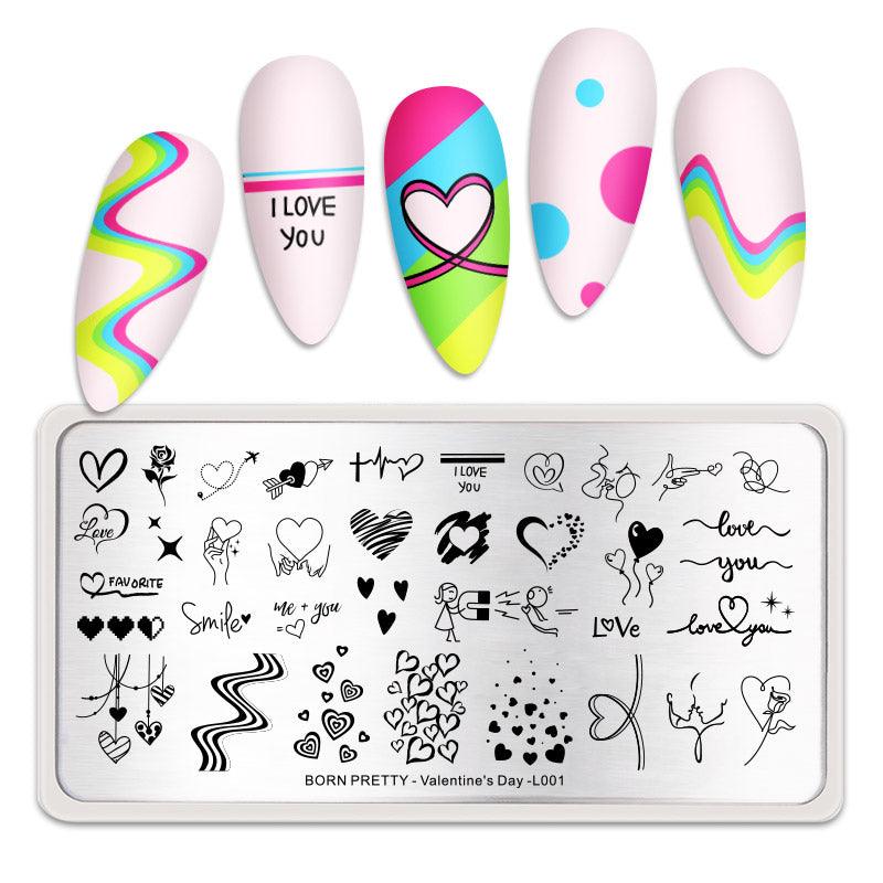 Placa de Stamping L001 Born pretty – Crystal Nails