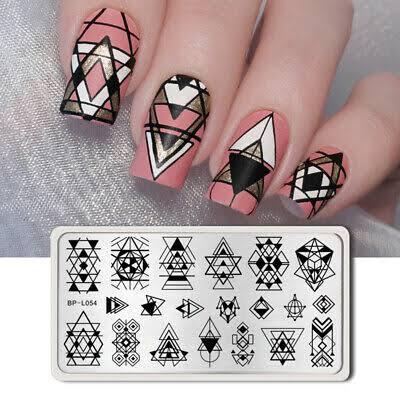 Placa de stamping L054 born pretty – Crystal Nails