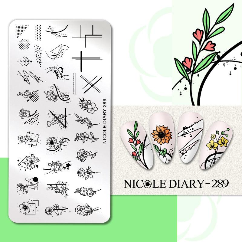 Placa de stamping NICOLE DIARY -289 – Crystal Nails