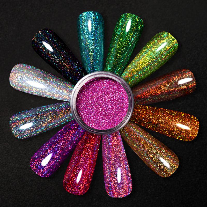 Polvo holografico BORN PRETTY – Crystal Nails