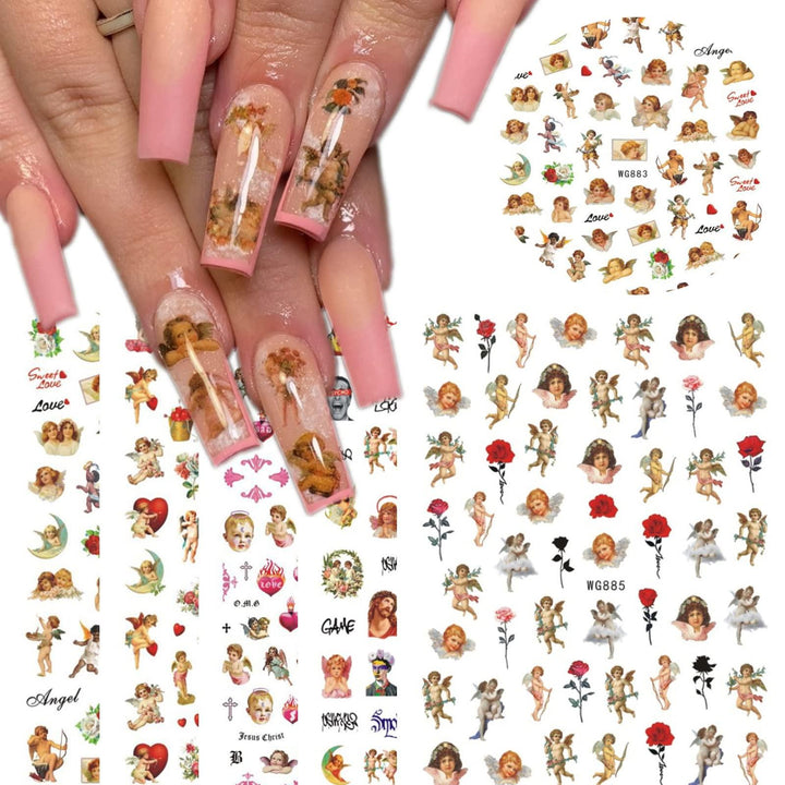 Sticker angel – Crystal Nails