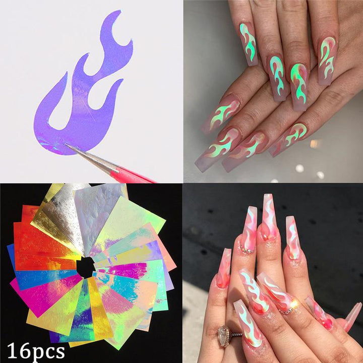 Sticker Fuegos (variedad de colores) – Crystal Nails