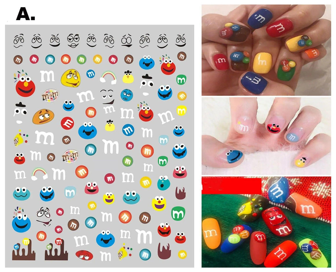 Stickers M&M – Crystal Nails