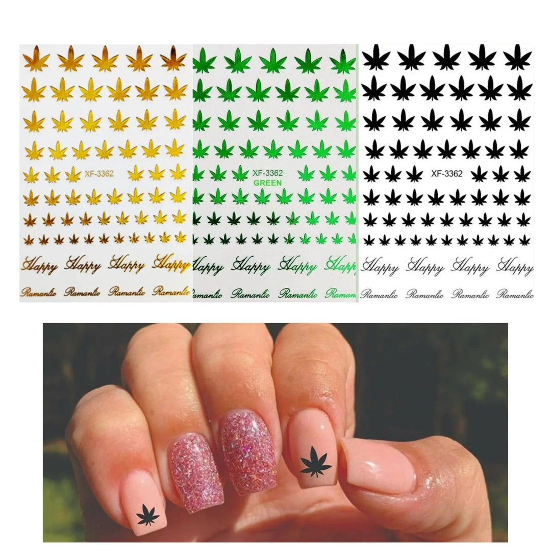 Stickers marihuana – Crystal Nails