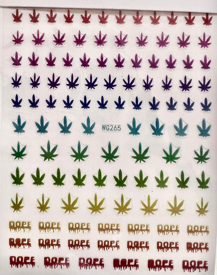 Stickers marihuana – Crystal Nails