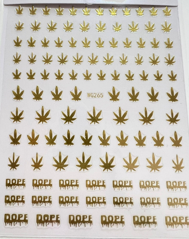 Stickers marihuana – Crystal Nails