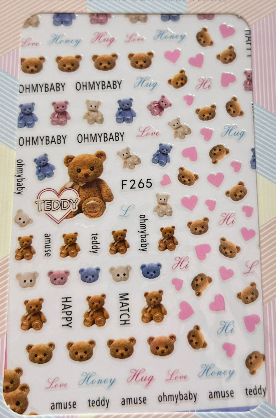 Stickers teddy – Crystal Nails