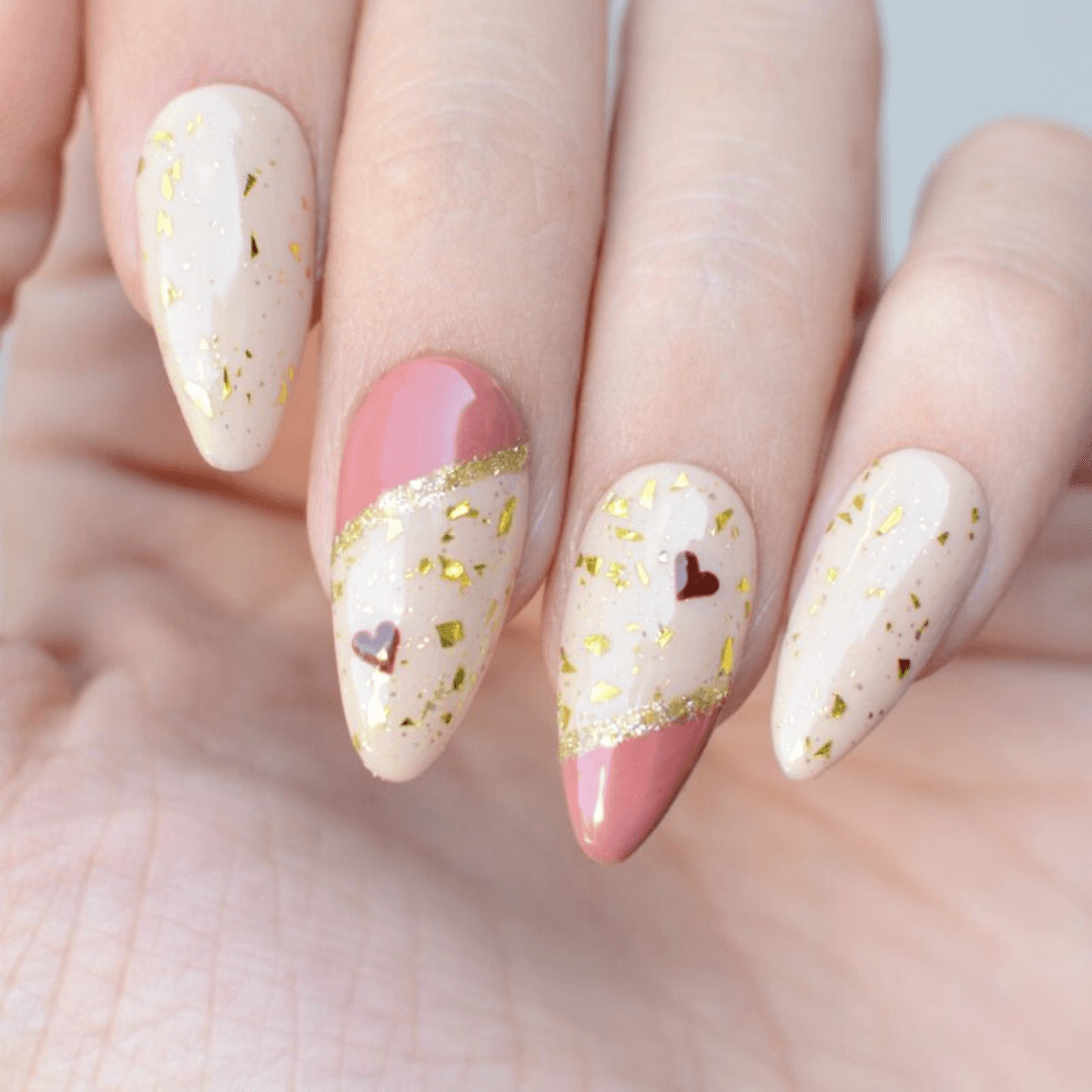 Top Coat Gold Diamond Pink Mask – Crystal Nails